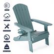Posh Living Zayna Outdoor Adirondack Chair Aqua
