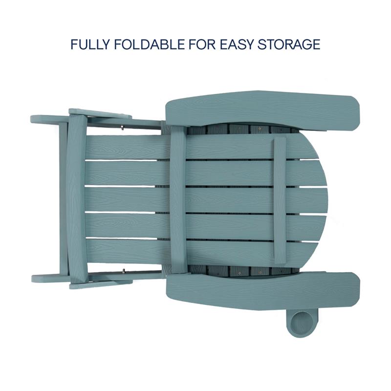 Posh Living Zayna Outdoor Adirondack Chair Aqua