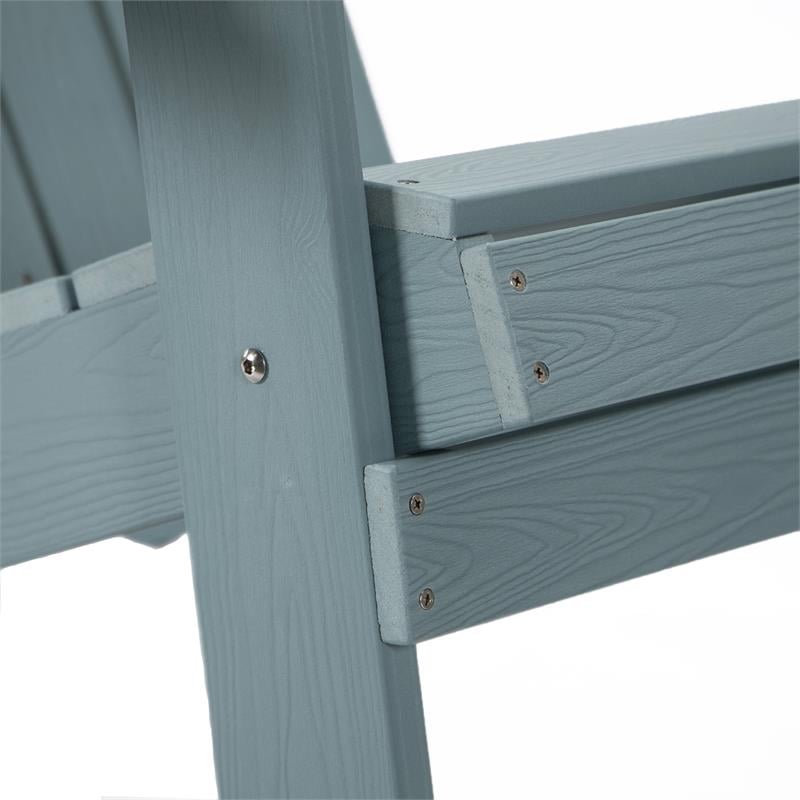 Posh Living Zayna Outdoor Adirondack Chair Aqua