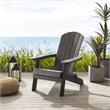 Posh Living Zayna Outdoor Adirondack Chair Black