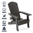 Posh Living Zayna Outdoor Adirondack Chair Black