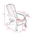 Posh Living Zayna Outdoor Adirondack Chair Black