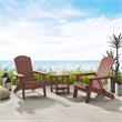 Posh Living Zayna Outdoor Adirondack Chair Brick