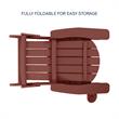 Posh Living Zayna Outdoor Adirondack Chair Brick