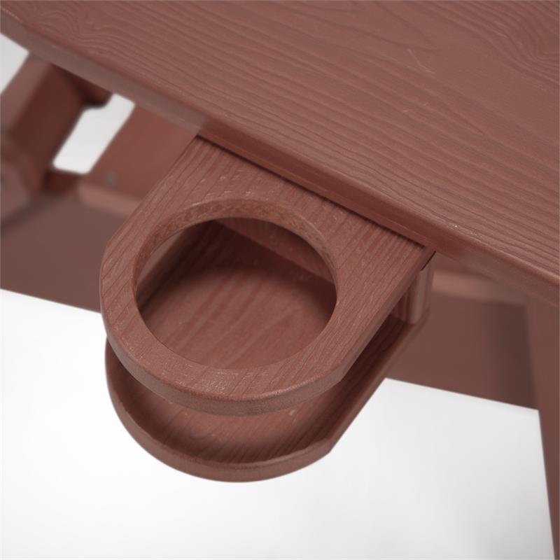 Posh Living Zayna Outdoor Adirondack Chair Brick