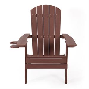 posh living zayna outdoor adirondack chair brick