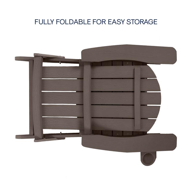 Posh Living Zayna Outdoor Adirondack Chair Chocolate