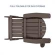Posh Living Zayna Outdoor Adirondack Chair Chocolate