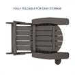 Posh Living Zayna Outdoor Adirondack Chair Charcoal Grey