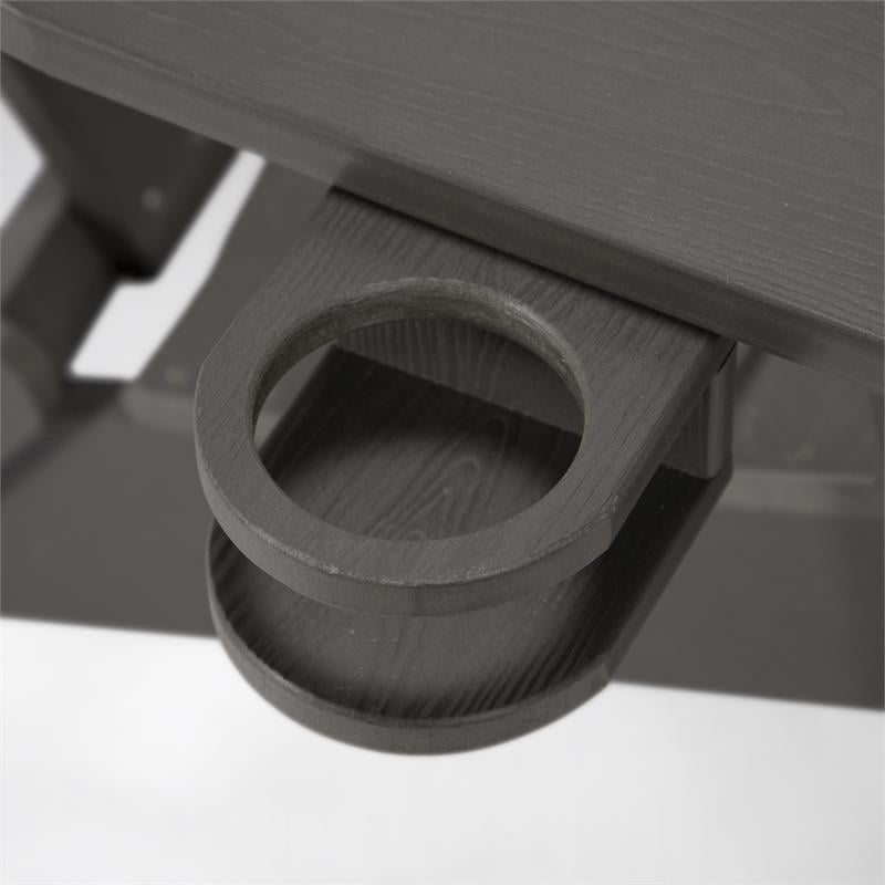 Posh Living Zayna Outdoor Adirondack Chair Charcoal Grey