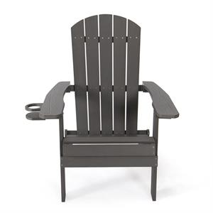 Posh Living Zayna Outdoor Adirondack Chair Charcoal Grey