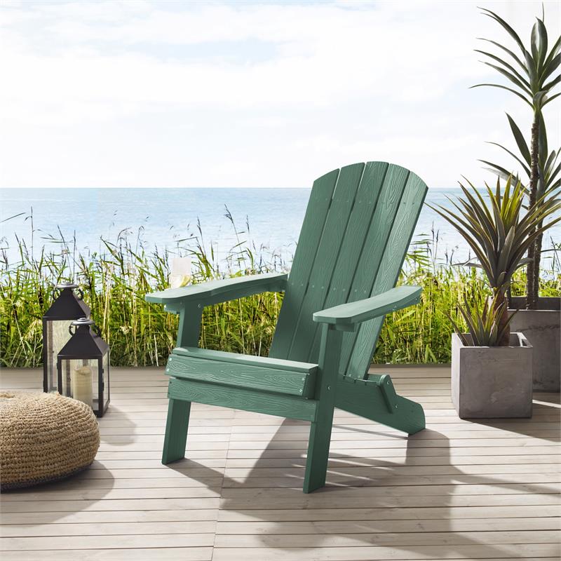 Posh Living Zayna Outdoor Adirondack Chair Green