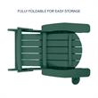 Posh Living Zayna Outdoor Adirondack Chair Green