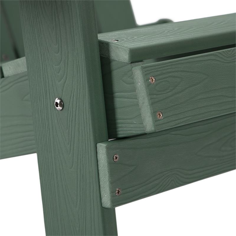 Posh Living Zayna Outdoor Adirondack Chair Green