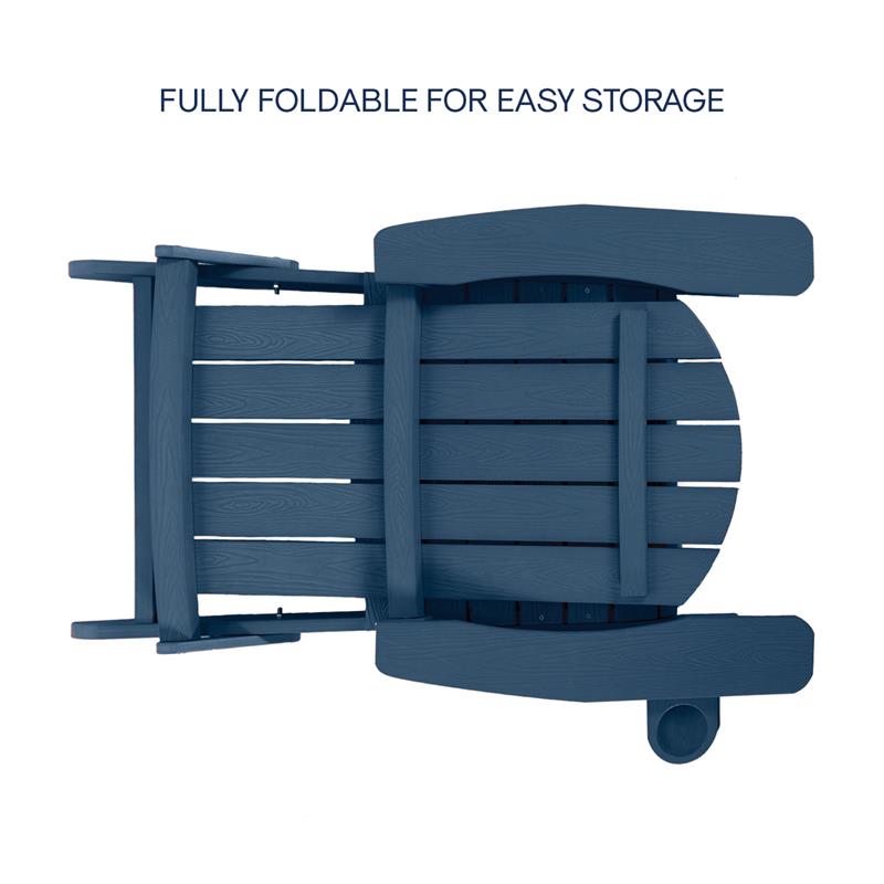 Posh Living Zayna Outdoor Adirondack Chair Navy