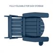 Posh Living Zayna Outdoor Adirondack Chair Navy