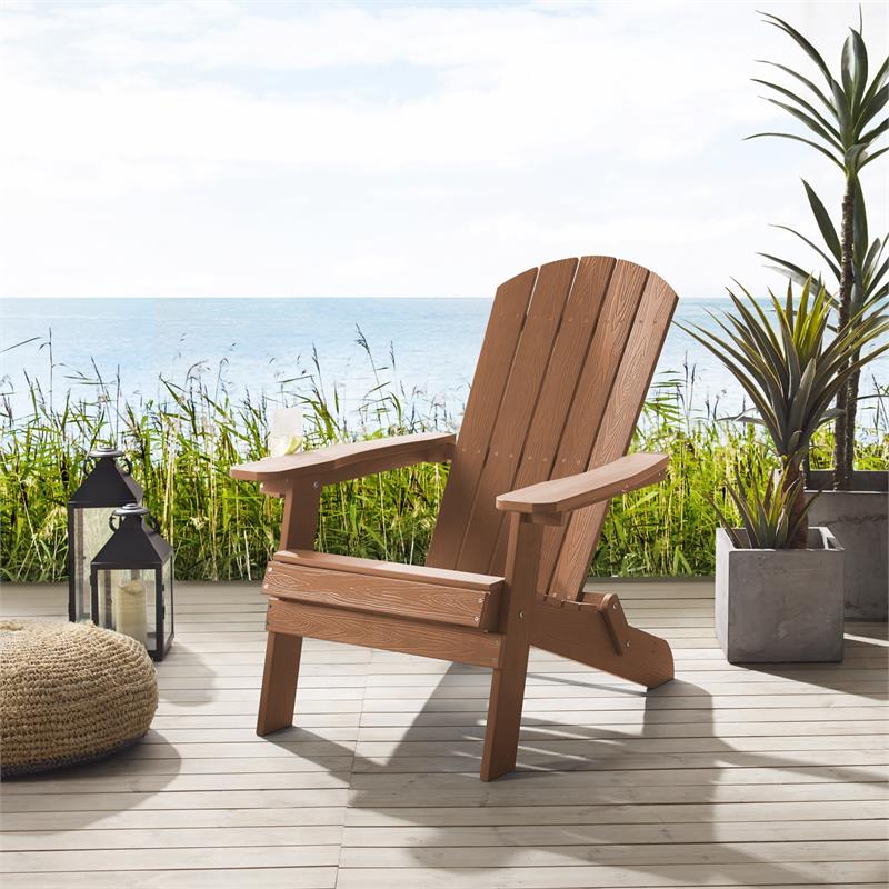 Posh Living Zayna Outdoor Adirondack Chair Orange