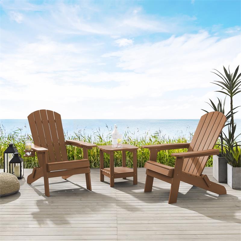 Posh Living Zayna Outdoor Adirondack Chair Orange