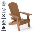 Posh Living Zayna Outdoor Adirondack Chair Orange