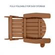 Posh Living Zayna Outdoor Adirondack Chair Orange