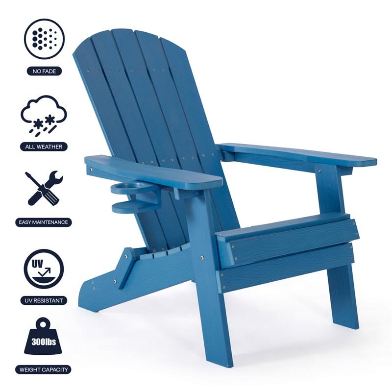 Posh Living Zayna Outdoor Adirondack Chair Teal