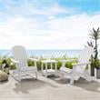 Posh Living Zayna Outdoor Adirondack Chair White