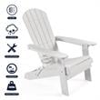 Posh Living Zayna Outdoor Adirondack Chair White