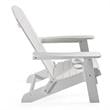Posh Living Zayna Outdoor Adirondack Chair White