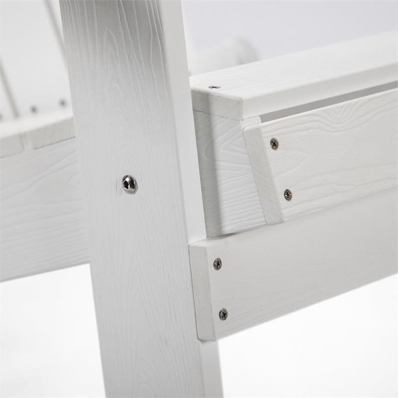Posh Living Zayna Outdoor Adirondack Chair White
