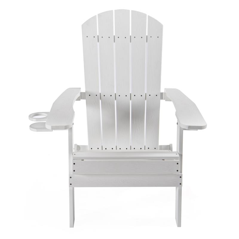 Posh Living Zayna Outdoor Adirondack Chair White