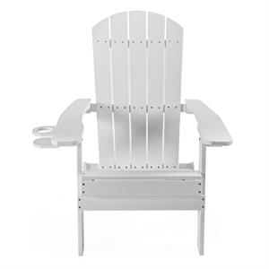 posh living zayna outdoor adirondack chair white
