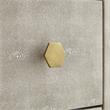 Posh Living Taleah Faux Shagreen Side Table Cream White/Gold