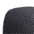 Posh Living Luc Cotton Yarn Pouf Dark Grey