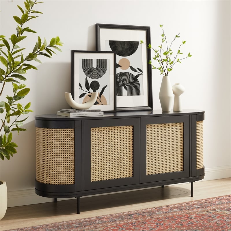 Posh Living Mohamad Sideboard Black