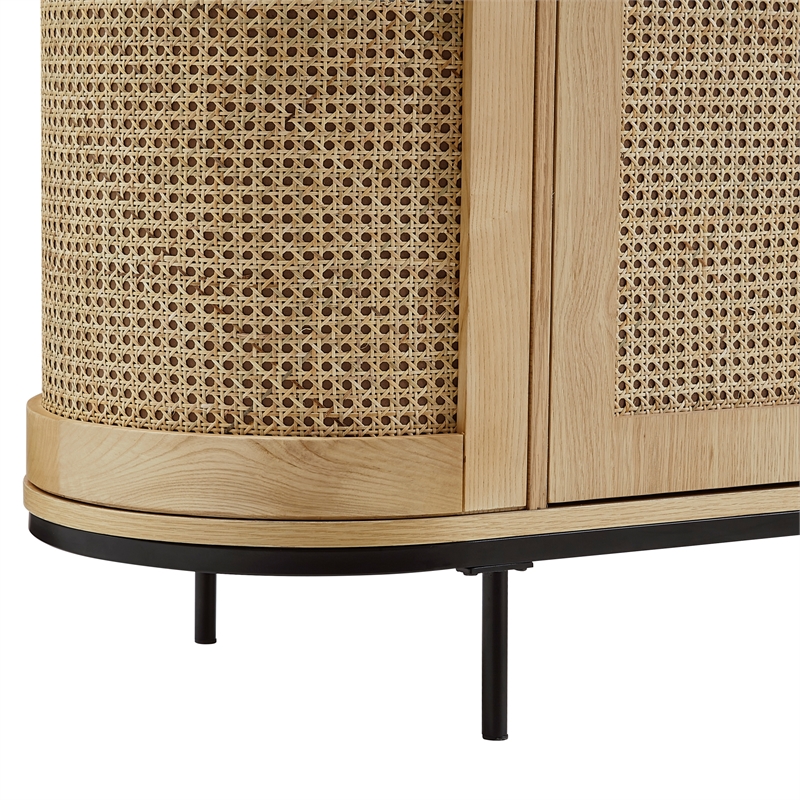 Posh Living Mohamad  Bar Cabinet/Buffet Oak