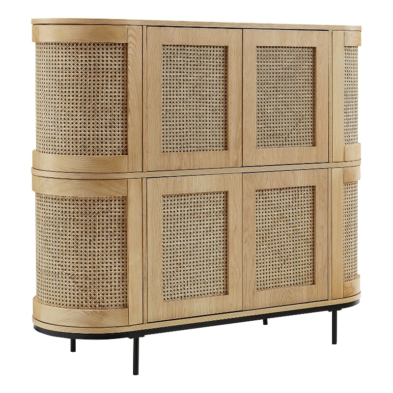 Posh Living Mohamad  Bar Cabinet/Buffet Oak