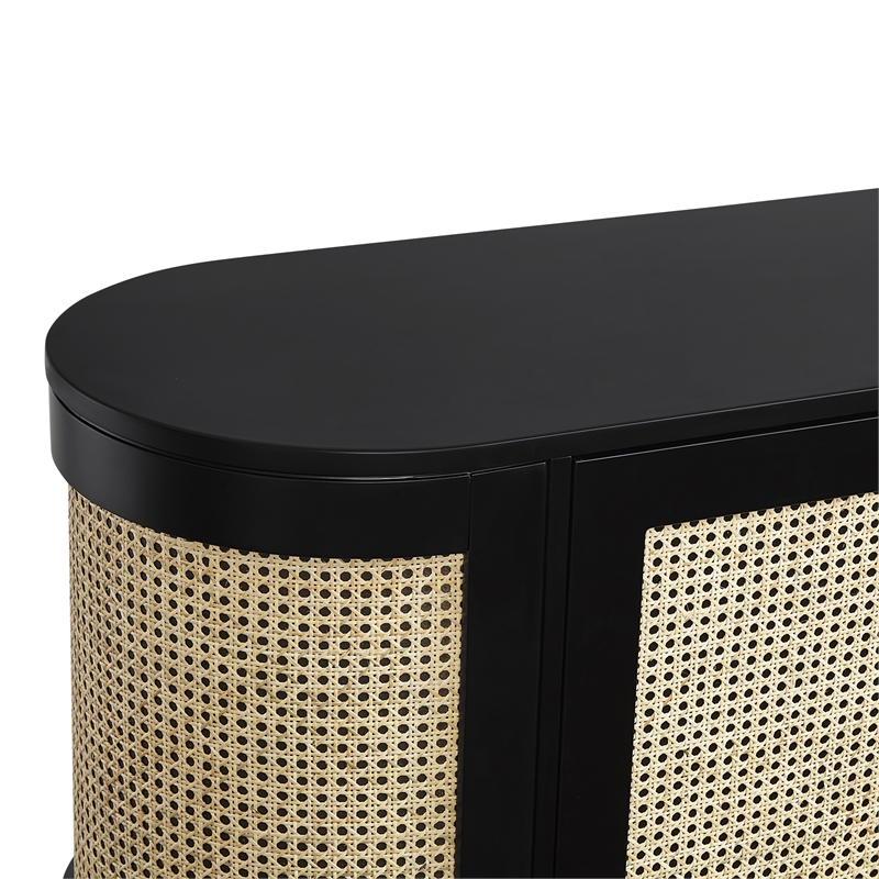 Posh Living Mohamad  Bar Cabinet/Buffet Black