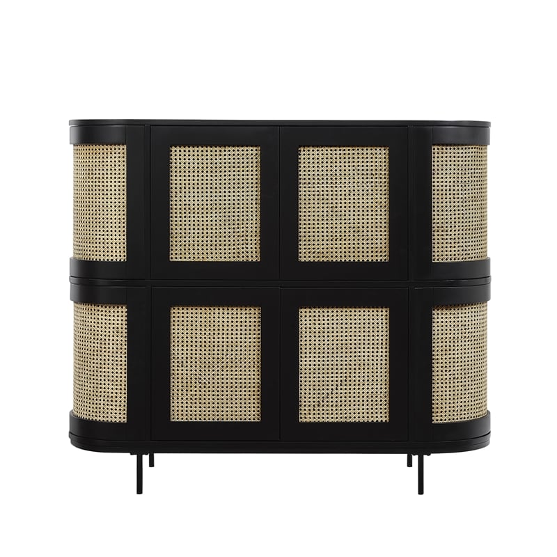 Posh Living Mohamad  Bar Cabinet/Buffet Black