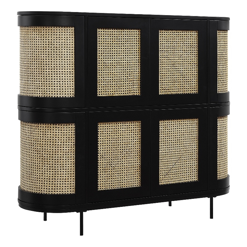 Posh Living Mohamad  Bar Cabinet/Buffet Black