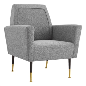 Posh Living Lex Linen Accent Chair Light Gray