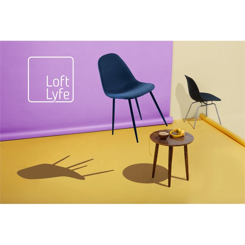 Posh Living Sherry Velvet Dining Chair Seat (Set of 2) Gray