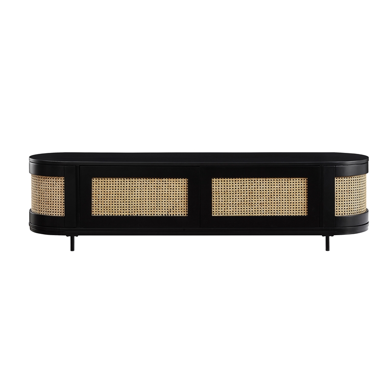 Posh Living Mohamad  Console/Cabinet/TV Stand Black