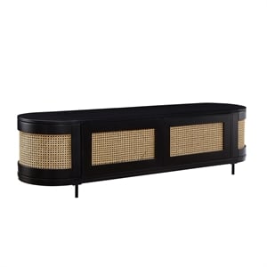Posh Living Mohamad  Console/Cabinet/TV Stand Black
