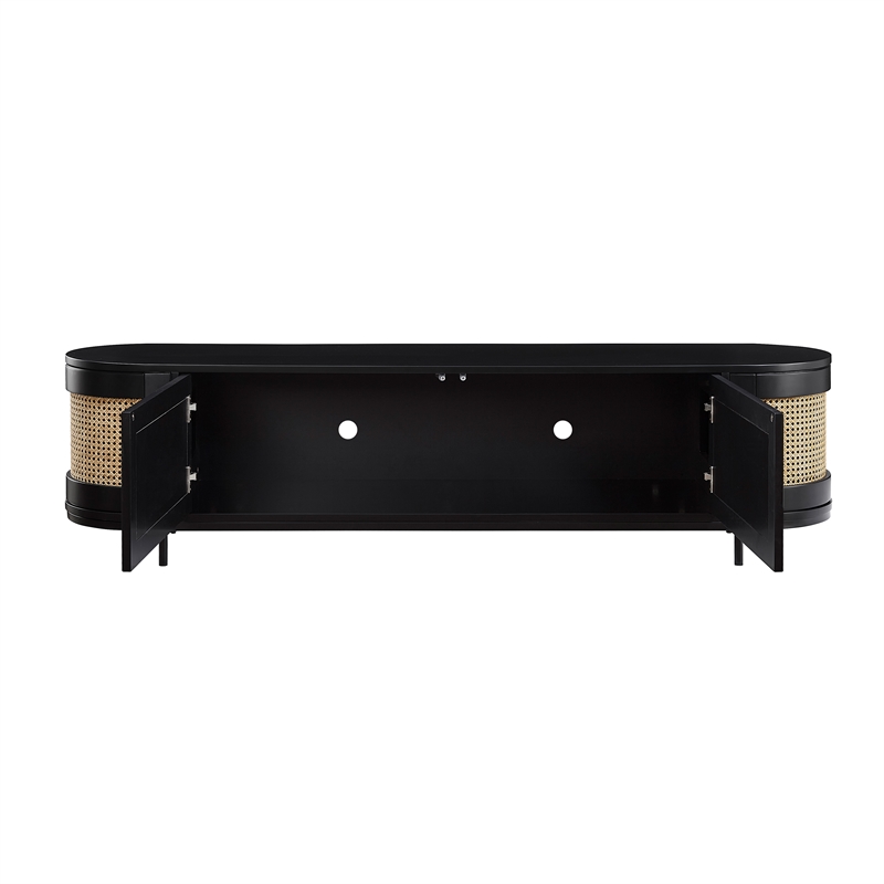 Posh Living Mohamad  Console/Cabinet/TV Stand Black