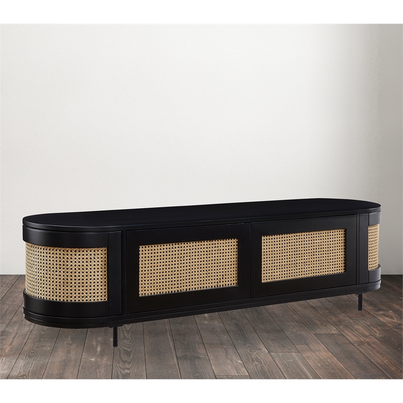 Posh Living Mohamad  Console/Cabinet/TV Stand Black