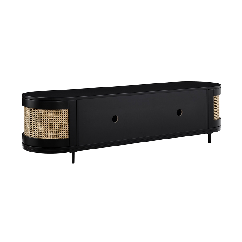 Posh Living Mohamad  Console/Cabinet/TV Stand Black