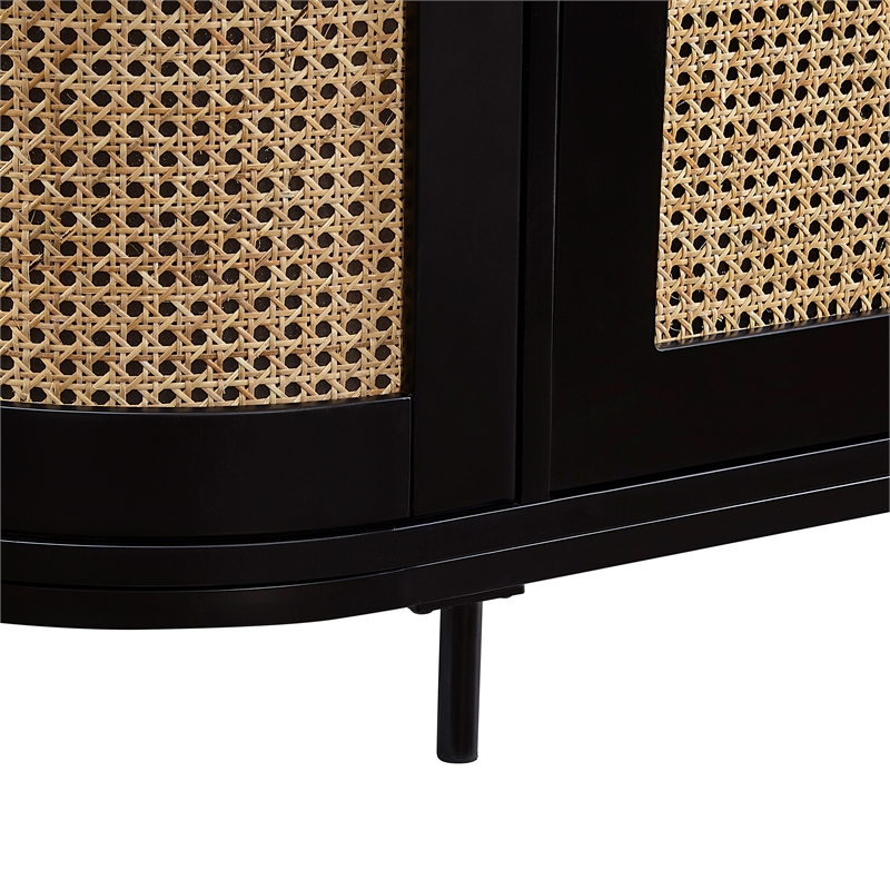 Posh Living Mohamad  Console/Cabinet/TV Stand Black