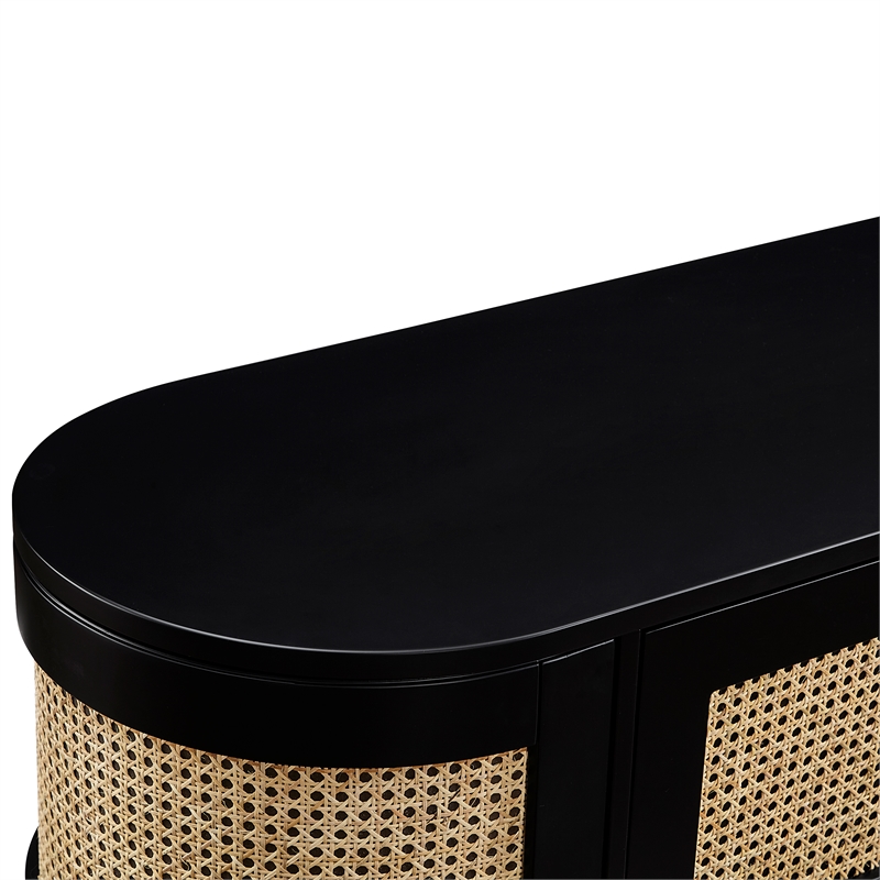 Posh Living Mohamad  Console/Cabinet/TV Stand Black