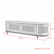Posh Living Mohamad  Console/Cabinet/TV Stand Black