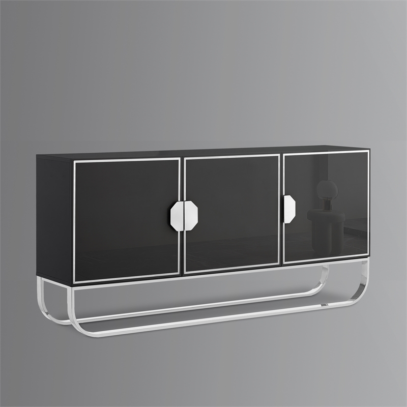 Posh Living Liyana  Sideboard Black/Chrome